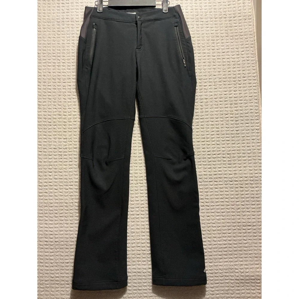 Columbia Women's Omni Heat Thermal Comfort Pants 10 Black Soft Shell - Picture 1 of 5